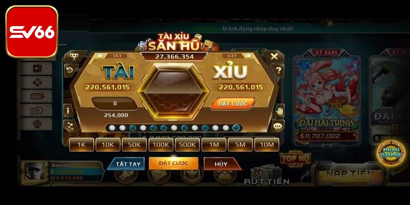 Bộ ba trùng điểm phổ biến nhất tài xỉu SV66