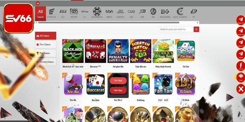 Game bài SV66 sống động với hình ảnh 3D chân thực