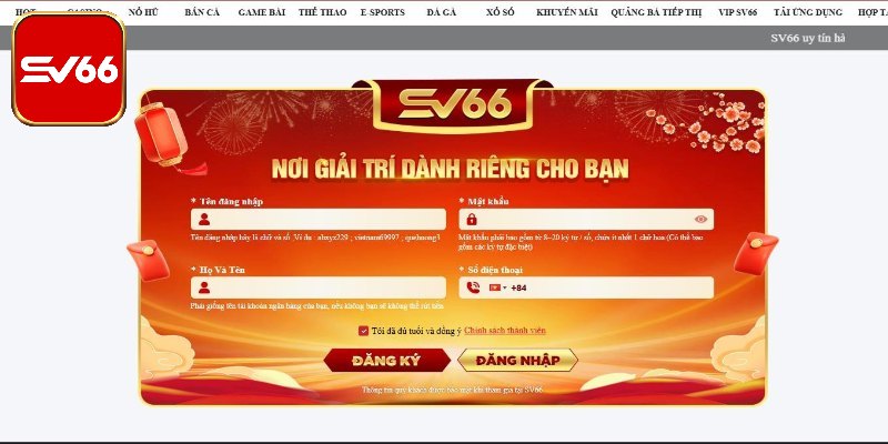 Quy trình hướng dẫn đăng ký SV66 nhanh gọn cho hội viên