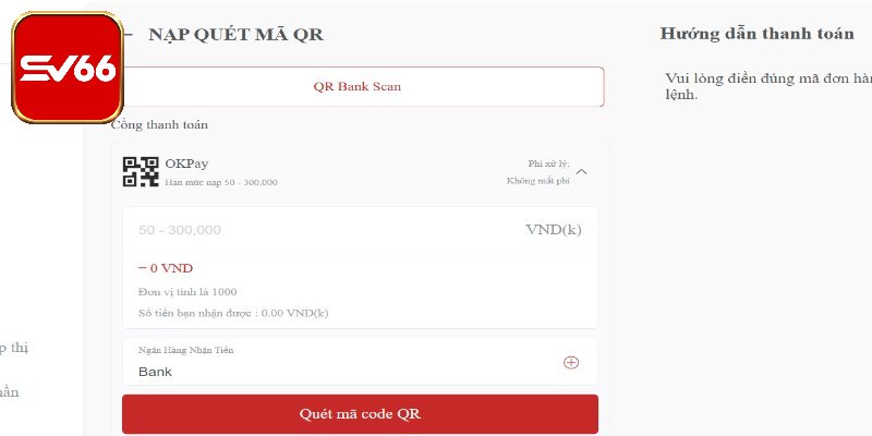 Thanh toán cấp tốc với mã QR